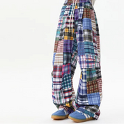 Men's Patchwork Wide Leg Jeans