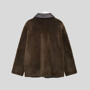 UO Reversible Brown Fur Jacket