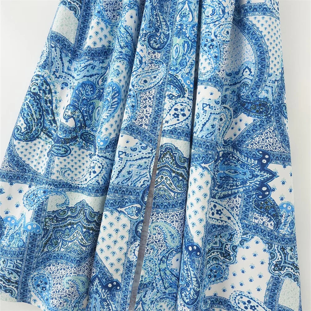 2024 Summer New Product Fashionable Casual Women'S Sexy Waist Closing V-Neck Open Back Lacing Design Sling Dress