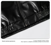 DID Classic Black Leather Jacket