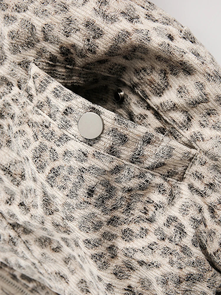 NOM Leopard Fur Jacket