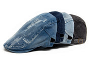 The Rafi Hat – Ripped Denim Beret