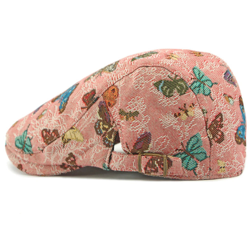 The Mavi Hat – Butterfly Embroidered Beret