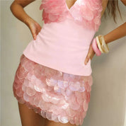 NOM Shiny Mini Skirt