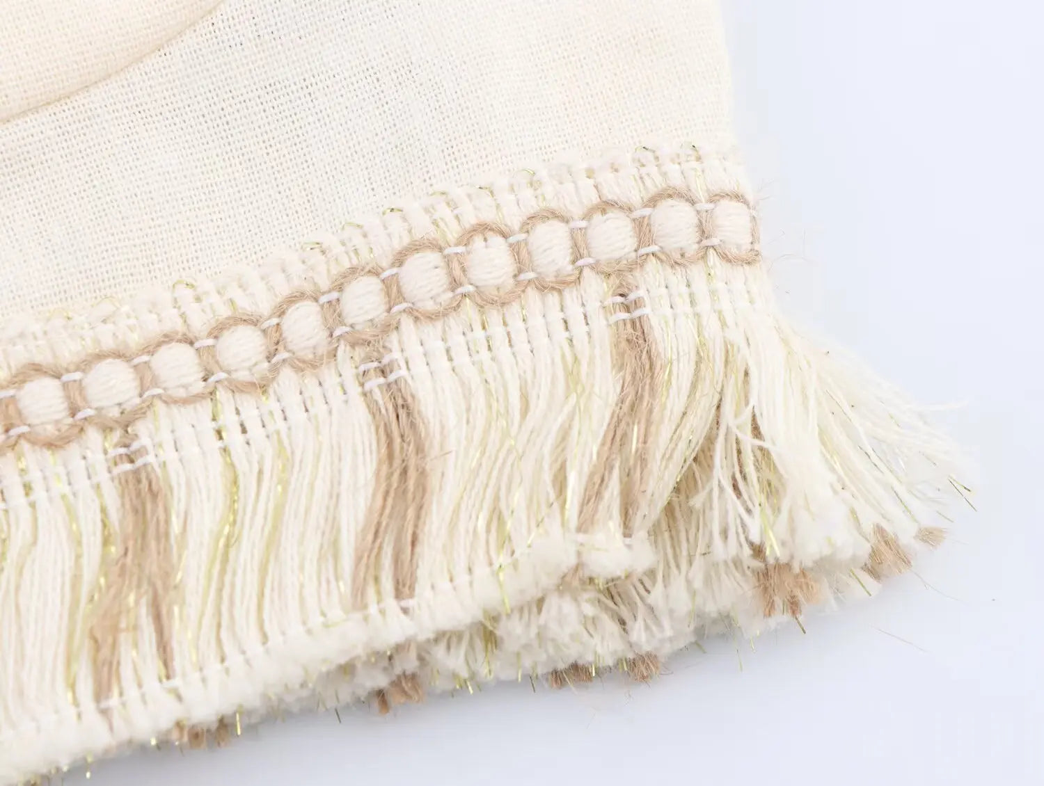 Shanti- White Top and Skirt Set with Fringes