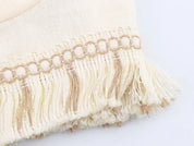 Shanti- White Top and Skirt Set with Fringes