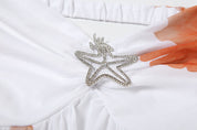 AYMI wide mini dress with starfish