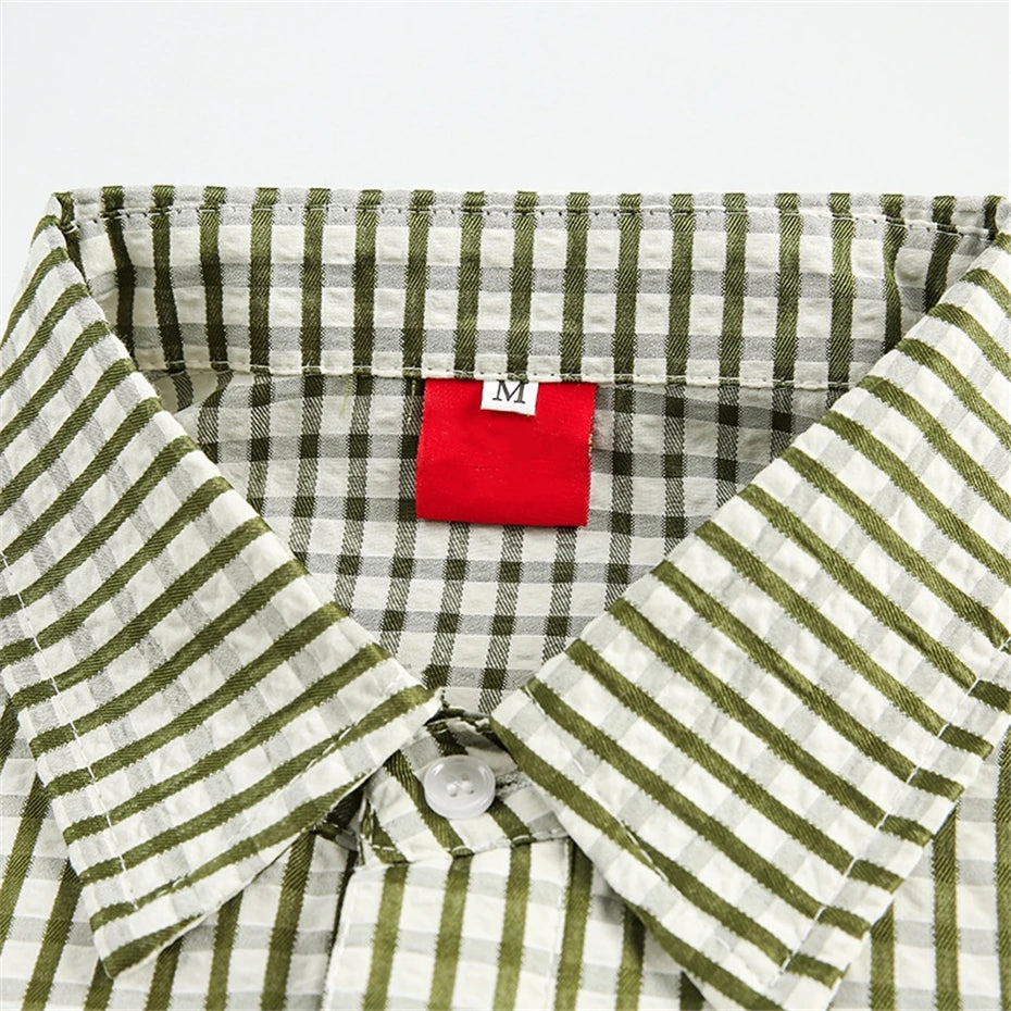 Men's Plaid Cargo Shirt