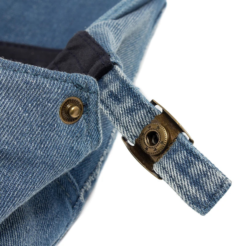 The Rafi Hat – Ripped Denim Beret