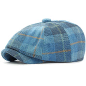 Vintage Plaid Beret Hat