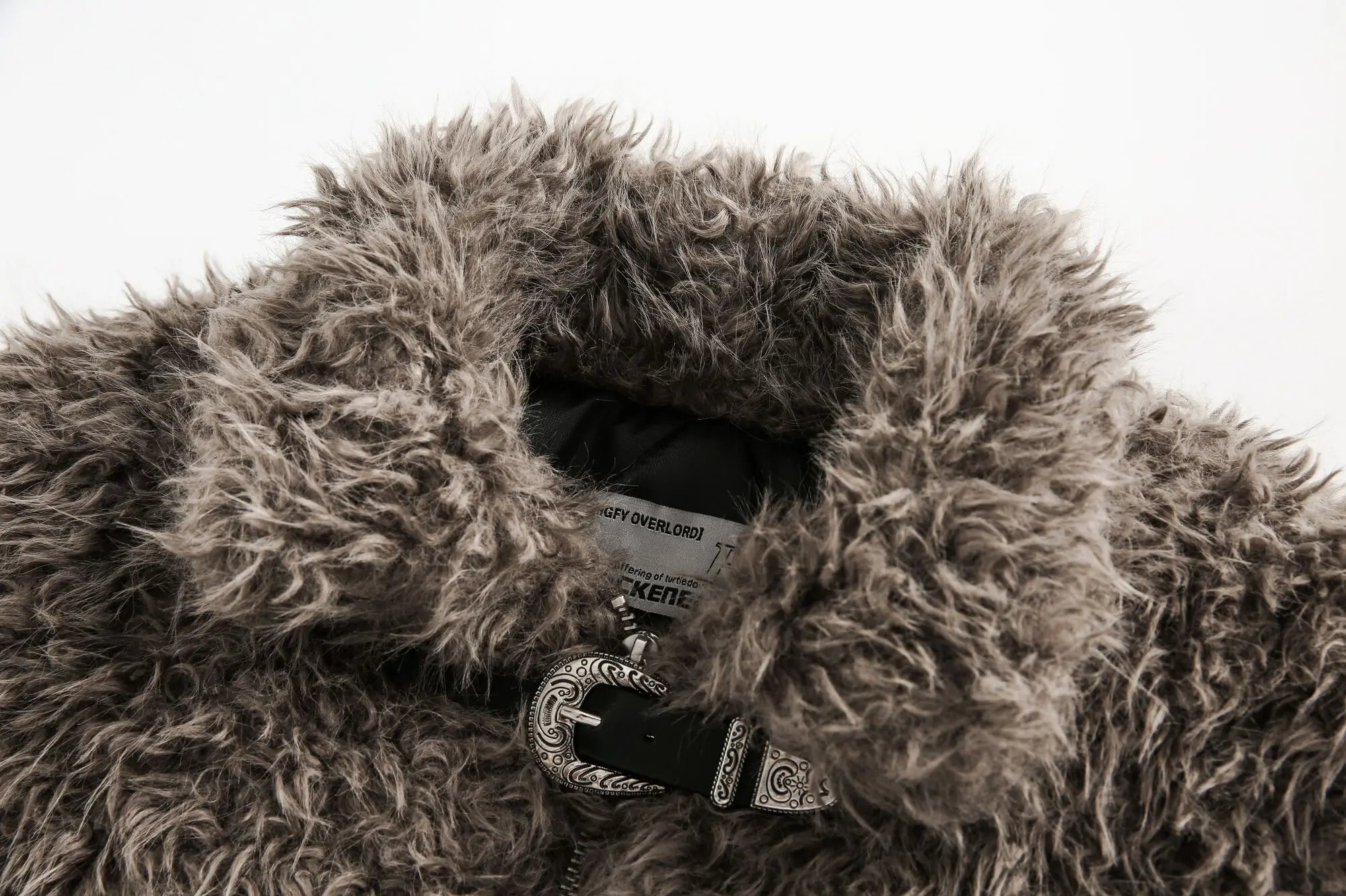 MOON Warm Fur Jacket with Buckle