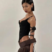 Rita Asymmetric Corset Top