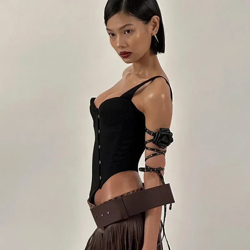 Rita Asymmetric Corset Top