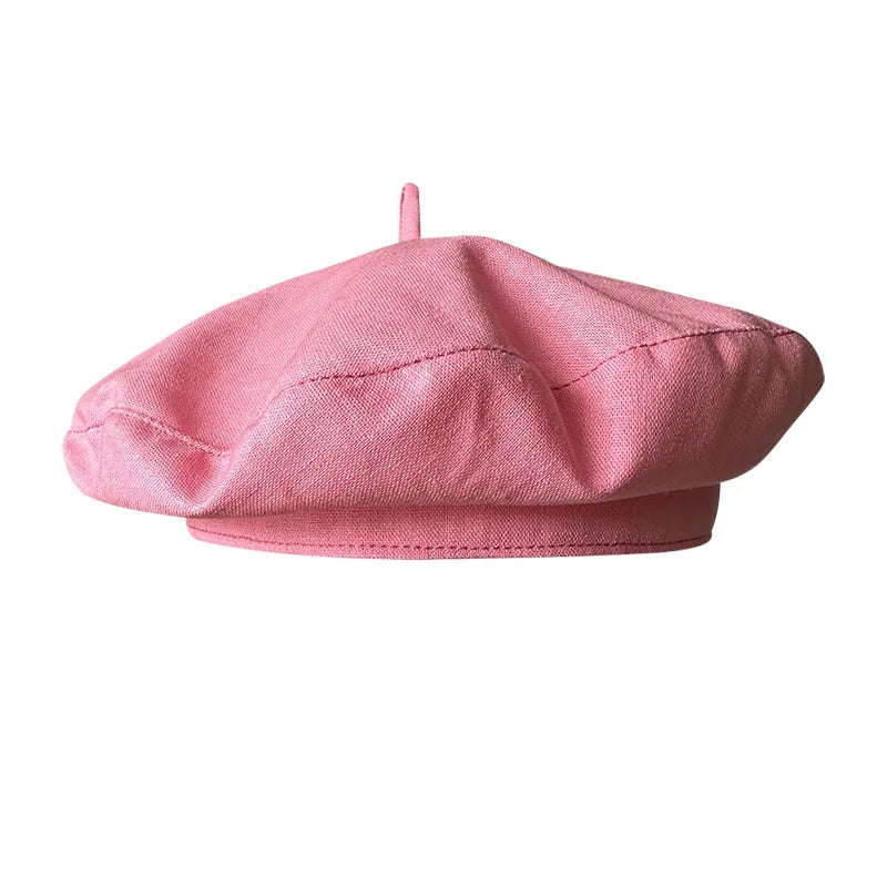 The Liora Hat – Linen Beret