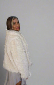Pearl White Fur Coat