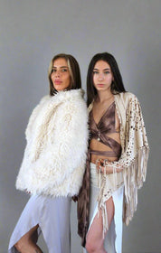 Pearl White Fur Coat
