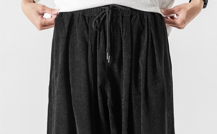 Corduroy-Panel Sweatpants