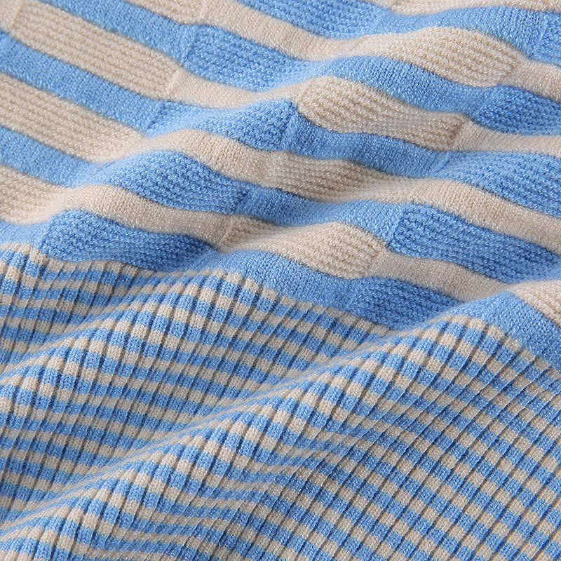Sky Stripe Tie Shirt