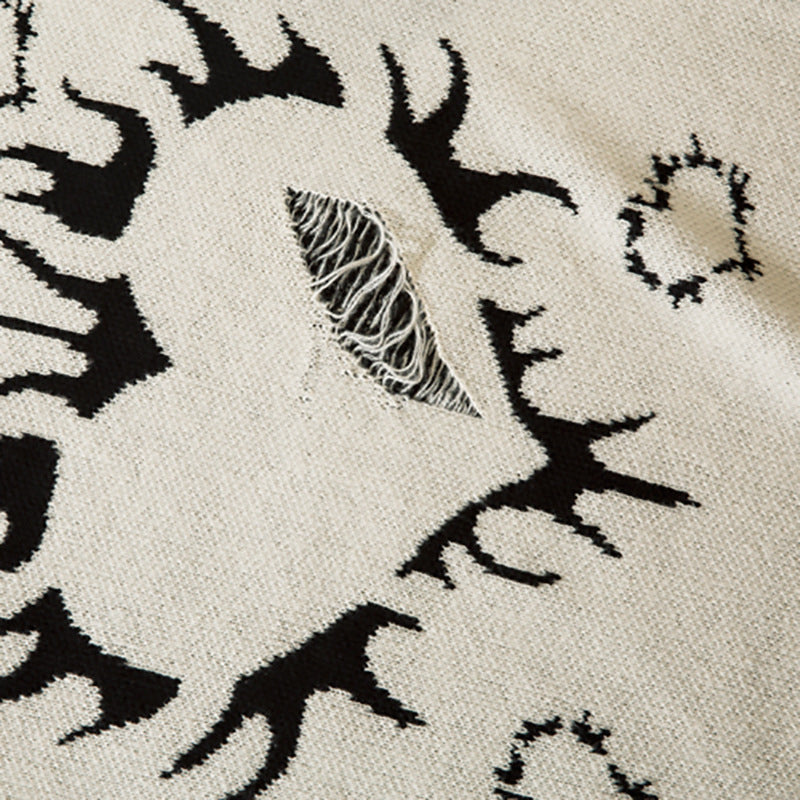 D Vintage Heart Knit