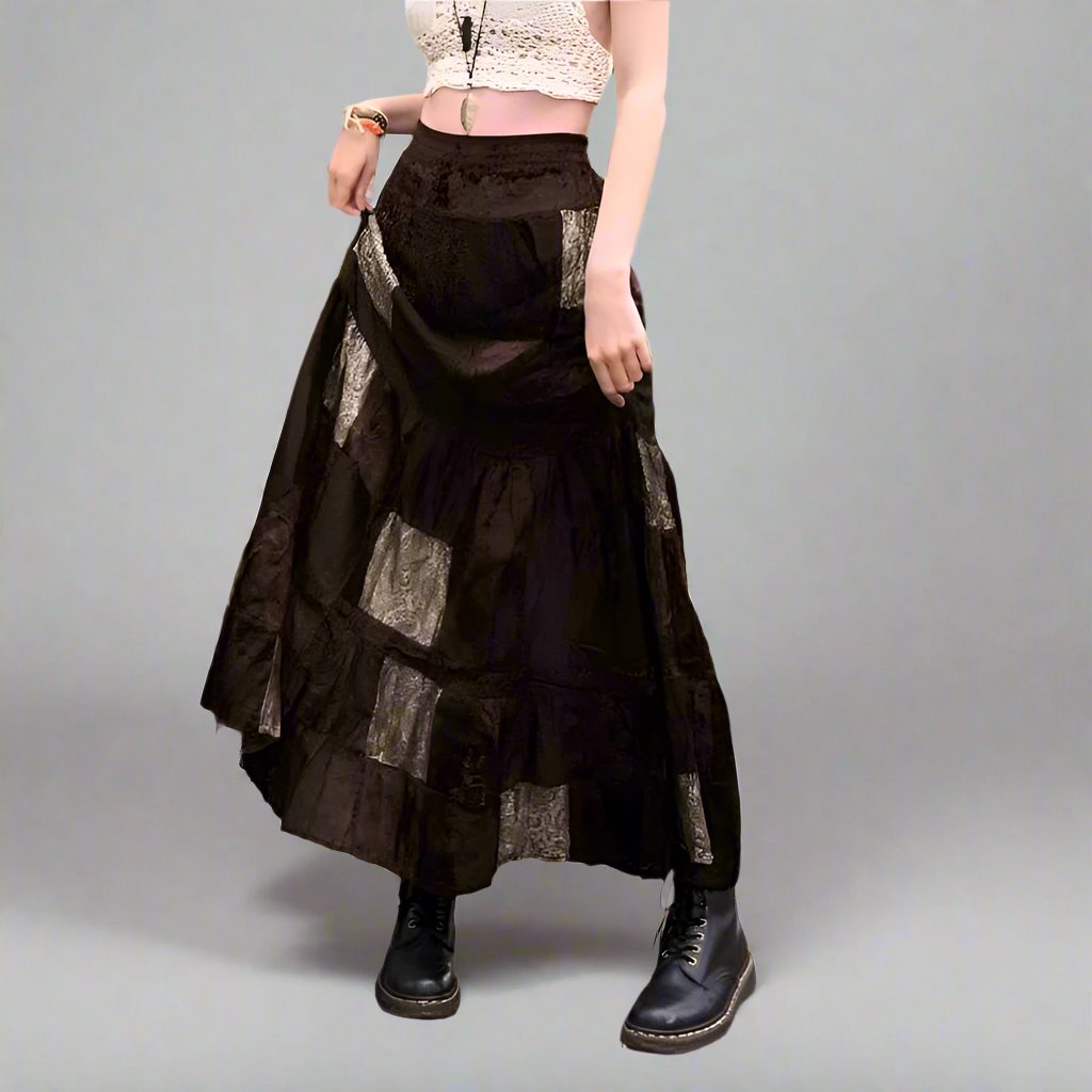 YO Vintage Velvet Skirt