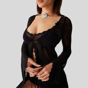 Mesh Festival Shirt & Shorts Set
