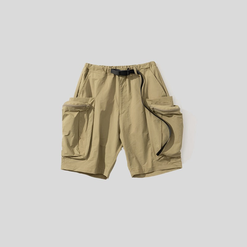 Wide-Pocket Cargo Shorts