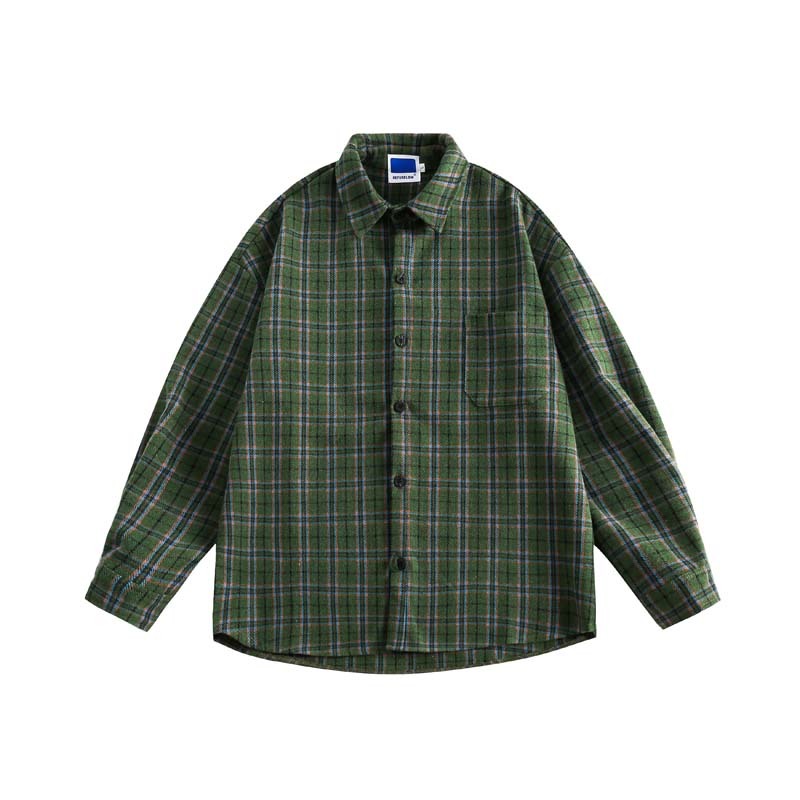 Vintage Plaid Long Shirt