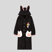 Open Onesie with Animal Embroidery