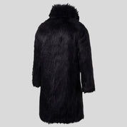 Black & White Long Fur Coat