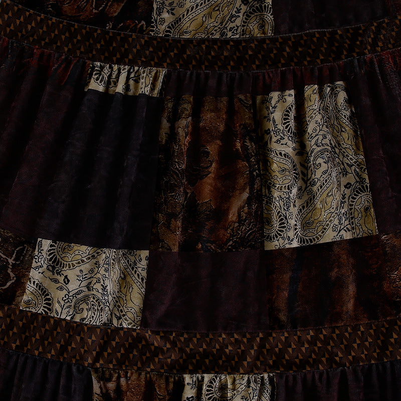 YO Vintage Velvet Skirt