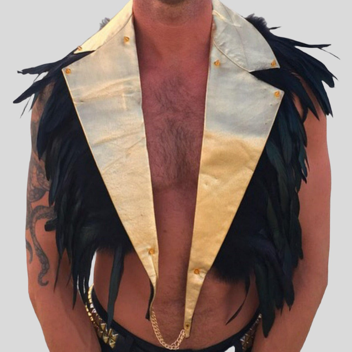 BURN Feather Vest