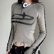 G Grey Fitted Knit