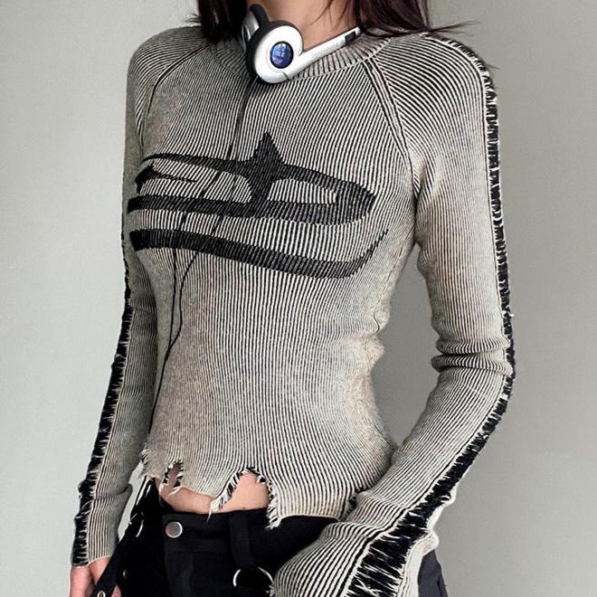G Grey Fitted Knit