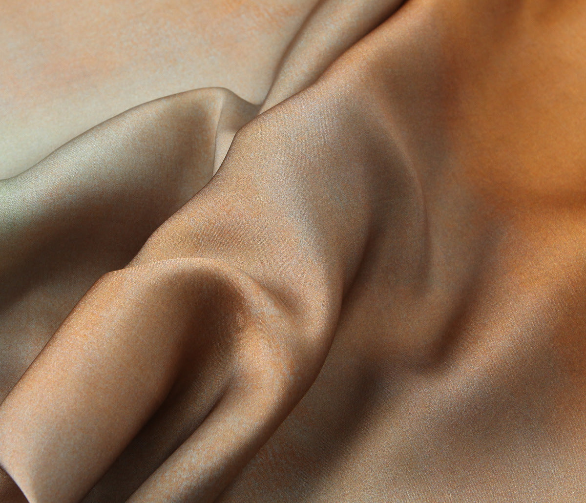 Multicolor Midi Satin Dress