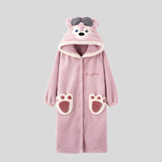 Open Onesie with Animal Embroidery