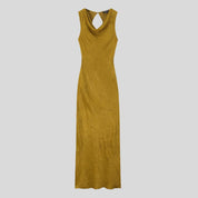 HOK Mustard Satin Dress