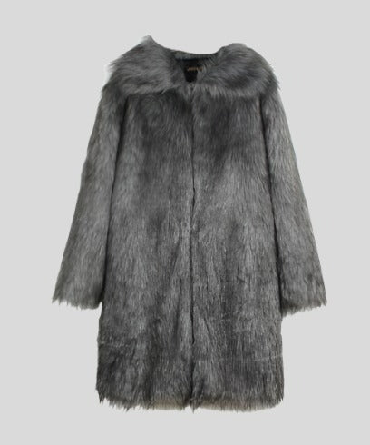 FIFI Multicolor Long Fur Coat