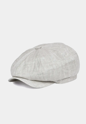 Herringbone Linen Cap