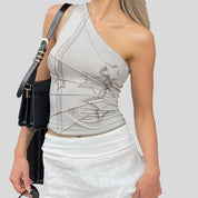 One-Sleeve Stars Tank
