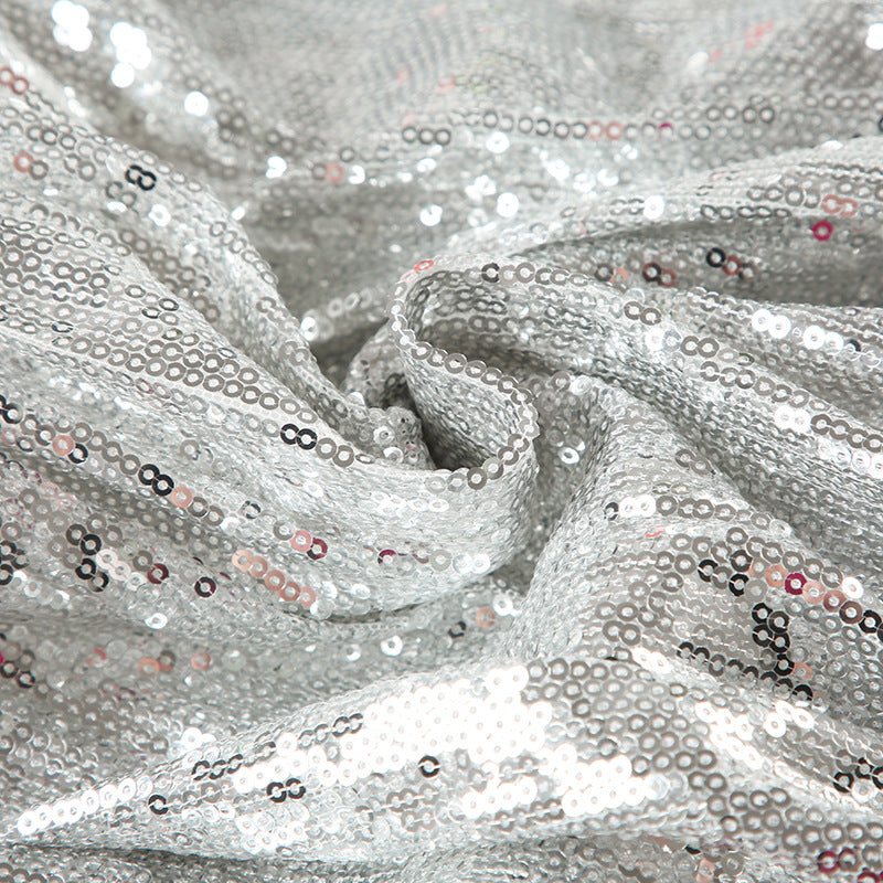 FIF Silver Sequin Balloon Skirt