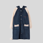 Open Onesie with Animal Embroidery