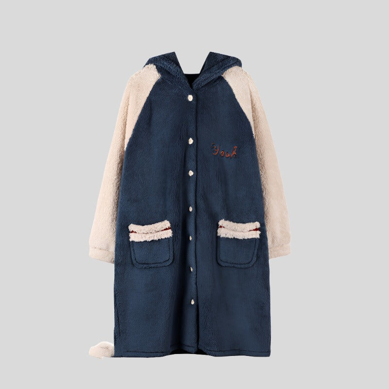 Open Onesie with Animal Embroidery