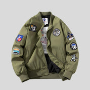 SHON Patch Baseball Jacket