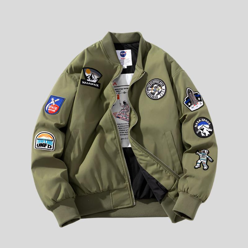 SHON Patch Baseball Jacket