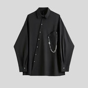SIM Long-Sleeve Shirt with Butterfly Chain