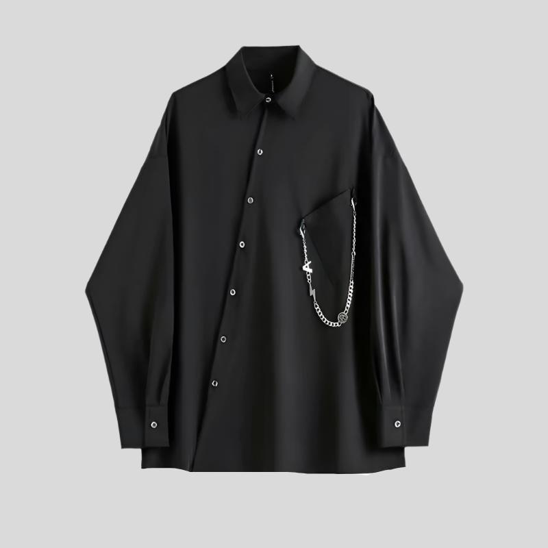 SIM Long-Sleeve Shirt with Butterfly Chain