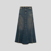Long Denim Skirt