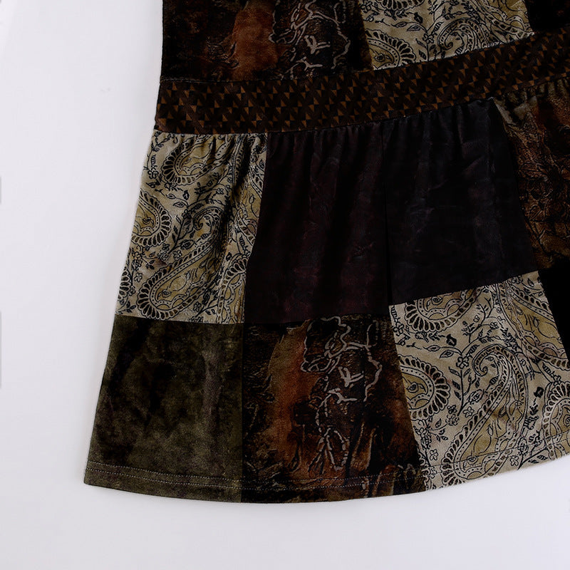 YO Vintage Velvet Skirt
