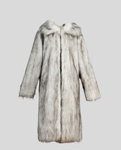 FIFI Multicolor Long Fur Coat
