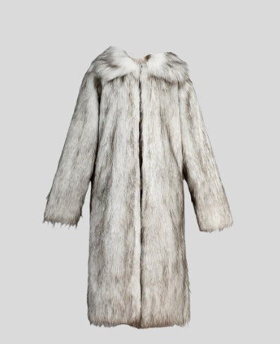 FIFI Multicolor Long Fur Coat